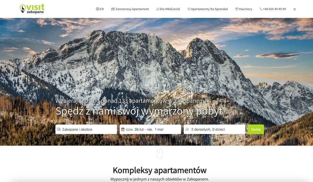 VisitZakopane.pl – New Website and CRM System 1